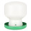 Automatic Bird Drinking Fountain with Green Cover and White 1