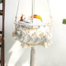 Bohemian Woven Cat'S Nest Hammock European Net Bag Hanging Cat Hanging Basket Swing