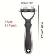 Dog Grooming Comb for Shedding and Hair Removal