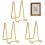 Gold-Plated Metal Square Wire Easel Stand 6 inch 3-Pack 1