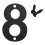 Large Black Floating House Numbers Exterior 3 pcs 1