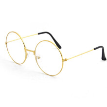 Metal Frame Round Eyeglasses Clear Lens Lightweight