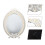 Vintage Pearl Makeup Mirror Gold Frame 1 Piece 1