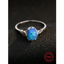 APIPEE Opal Ring for Women Sterling Silver S925