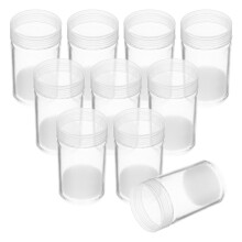 MUSEYA Coin Dispenser Cylindrical Plastic Tube 10 pcs