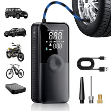 Cordless Tire Inflator 150 PSI Portable Air Compressor with