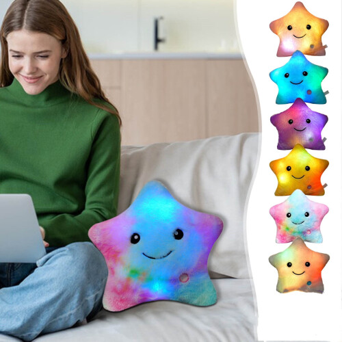 Glowing Star and Pentagram Decorative Pillows 2 Pack