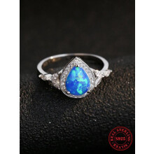 APIPEE Opal Ring Sterling Silver 925 Women