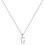 925 Sterling Silver Initial Pendant Necklace with Figaro 1