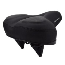 Extra Wide Padded Bike Saddle with Tail Light Brown Gel