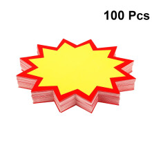 LEORX Price Label Paper Tags Multi Color 100 Pcs