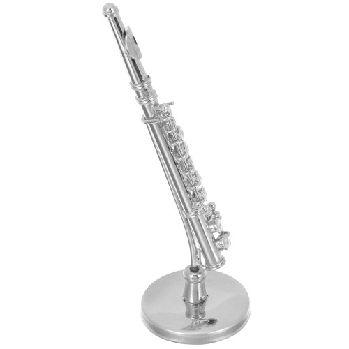 Flute Model Toy Copper Miniature Musical Instrument