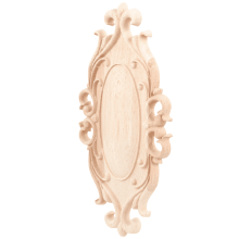 Vintage Wood Carved Applique Rubber Wood 1 Piece