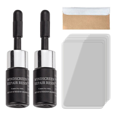 Windshield Crack Repair Kit with Durable Fluid for Auto