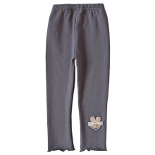 Girls Thermal Bootcut Yoga Pants Grey Size 4-5 Years
