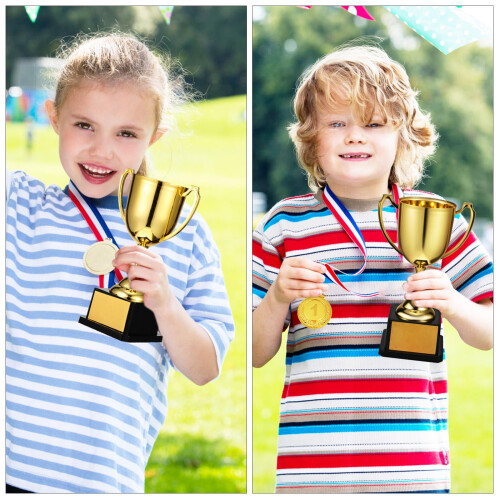 Golden Plastic Trophy Award Base for Events 1
