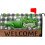 St Patrick's Day Magnetic Mailbox Cover Green Buffalo Check 1