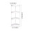Corner Shelf Stand White 4-Tier 3