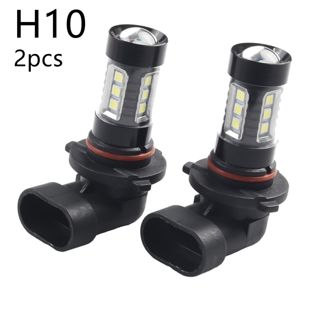 Led Fog Kit H10 9145 9140 Bulb 6000K 2Pcs Light/White 9336866325584