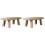 Wooden Bench Display Rack Set 2 Rustic Small Stools 1