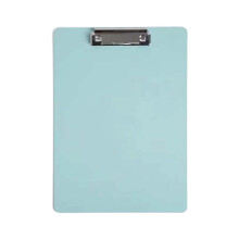 Plastic Clipboard with Low-Profile Metal Clip A5 Light Green