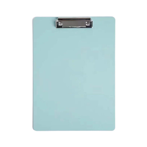 Plastic Clipboard with Low-Profile Metal Clip A5 Light Green