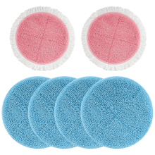 Electric Spin Mop Pads Round 7.28 Inch 6 Pack
