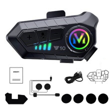 Motorcycle Helmet Bluetooth Headset 300m 2-Rider Intercom