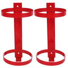 Supvox Fire Extinguisher Stand Carbon Steel Red 2 Pack