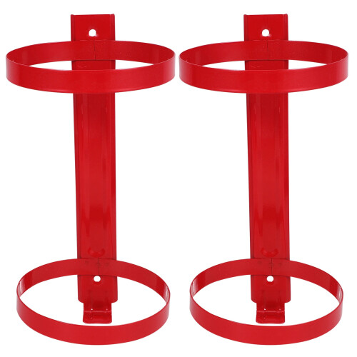 Supvox Fire Extinguisher Stand Carbon Steel Red 2 Pack