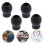LEORX Stethoscope Earbuds Black PVC 4 pcs 1