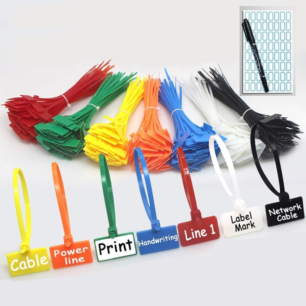 Zip Tie Tags Multicolor 6 Inch 250 Pieces 9336866338898