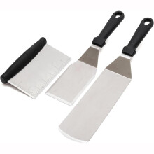 Stainless Steel Griddle Spatula Set 3 Pieces Heavy-Duty