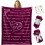 Soft Throw Blanket for Mom 65" x 50" Silver Birthday Gift 1