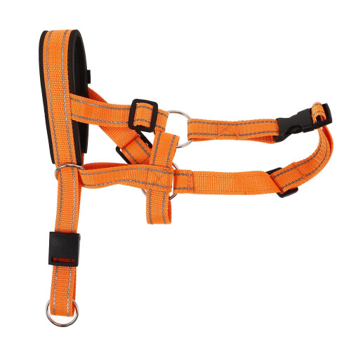MUSEYA Nylon Dog Muzzle Orange for Outdoor Walks 1 Set