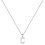 Sterling Silver Initial Pendant Necklace with Figaro Chain 1