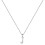 Sterling Silver Initial Pendant Necklace A-Z on Figaro Chain 1