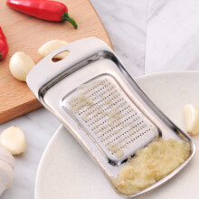 Stainless Steel Ginger Grinder Garlic Grater Spoon Tray