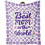 Purple Checkered Throw Blanket 60 x 50 inches 1