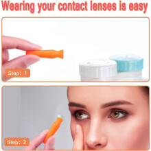30-Pack Sclerale Lens-Inbrengtool, Applicator voor Contactlenzen Zonder Ventilatie voor Harde Contactlenzen, RGP en Prothetische Ogen