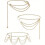 Tassel Belly Chain Set Alloy Multi-Layer 3 Pieces 1