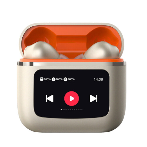 Bluetooth Headset Wireless Earbuds with Color Display and