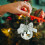 Pink Mirror Ball Ornament with Silver Glitter Bow 6