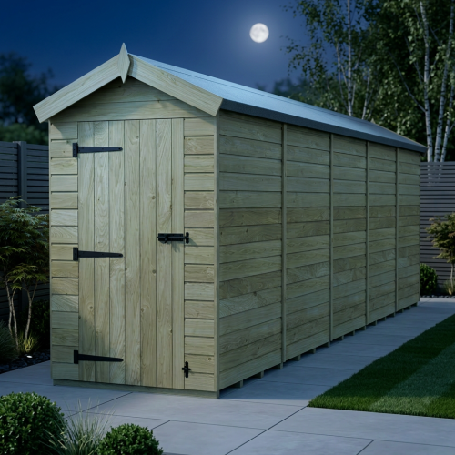 4 x 20 Apex Shed Tanalised (Single Door, No Windows) 2