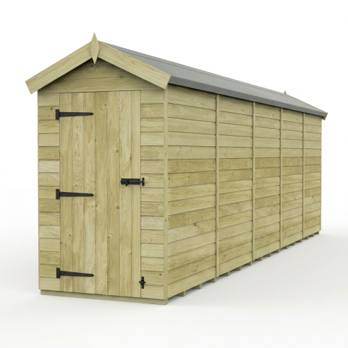 4 x 20 Apex Shed Tanalised (Single Door, No Windows) 1