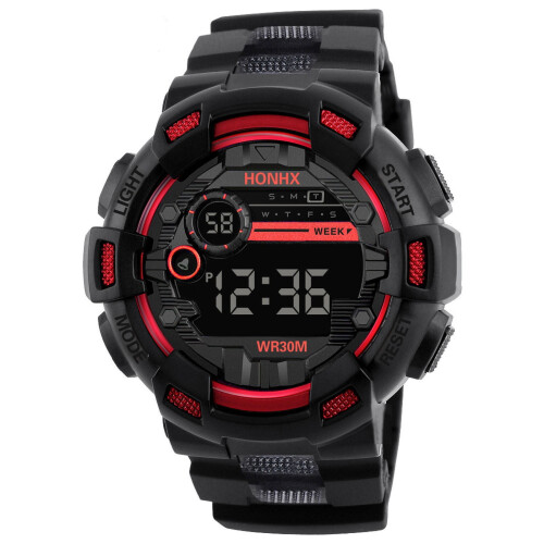 Sports Electronic Watch LCD Four-Button Multifunction