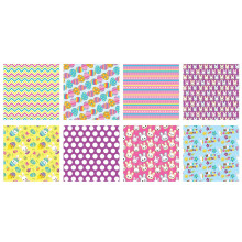 Square DIY Craft Fabric Patches Bunny Print 10 pcs