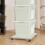 Office Under-Desk Printer Stand with 4 Casters, CPU Holder 5