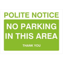 Parkeerverbodsbord, felgroen, metaal, 8x12 inch, voor binnen en buiten.