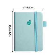 Leather A6 Hardcover Journal College-Ruled 120 Pages